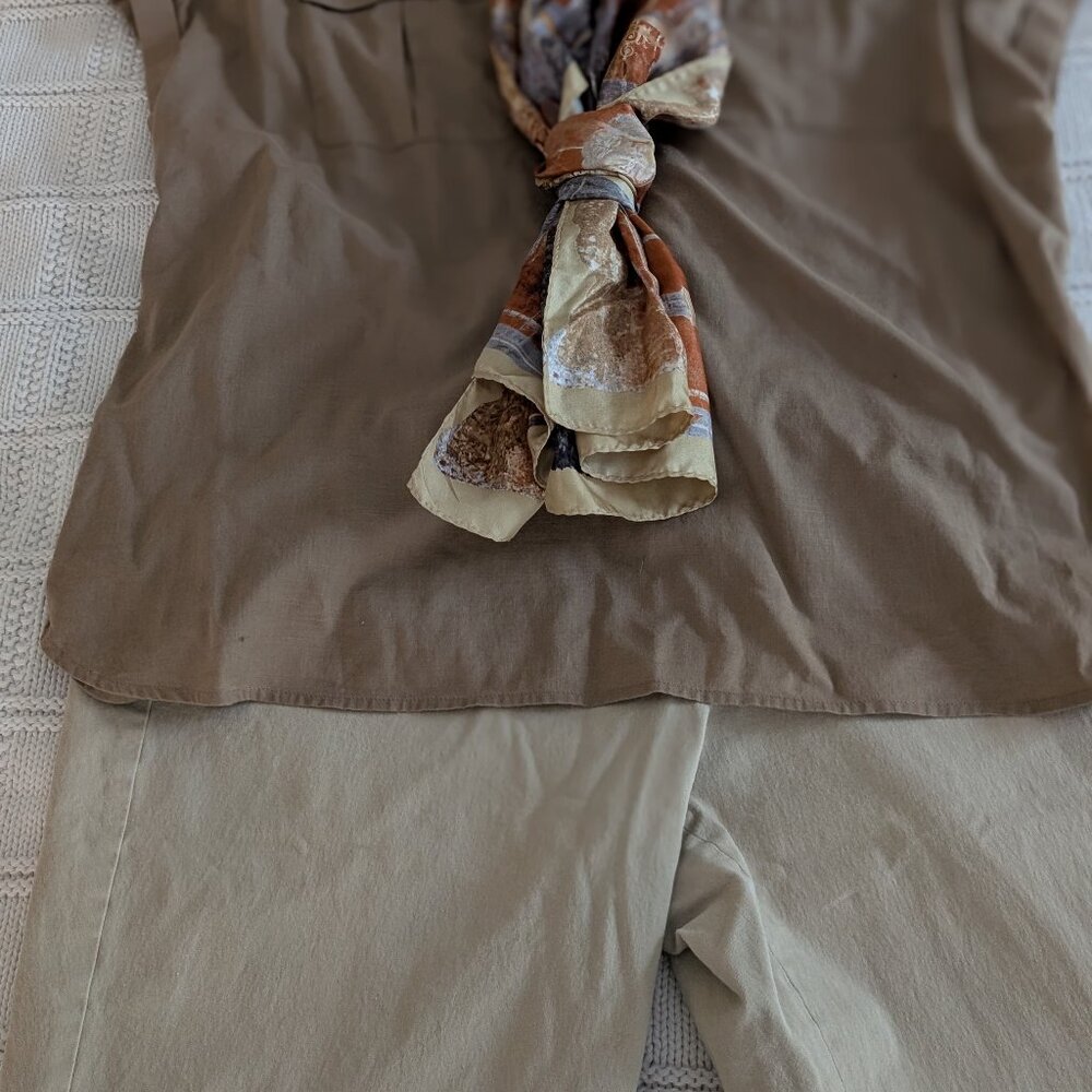 Rare Talbots Plus Size Chatham Pants in Beige, size 18WP (equivalent to 16W)